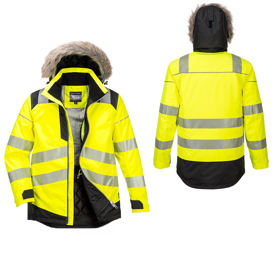 Jacheta Parka de Iarna Hi-Vis PW3 PW369 
